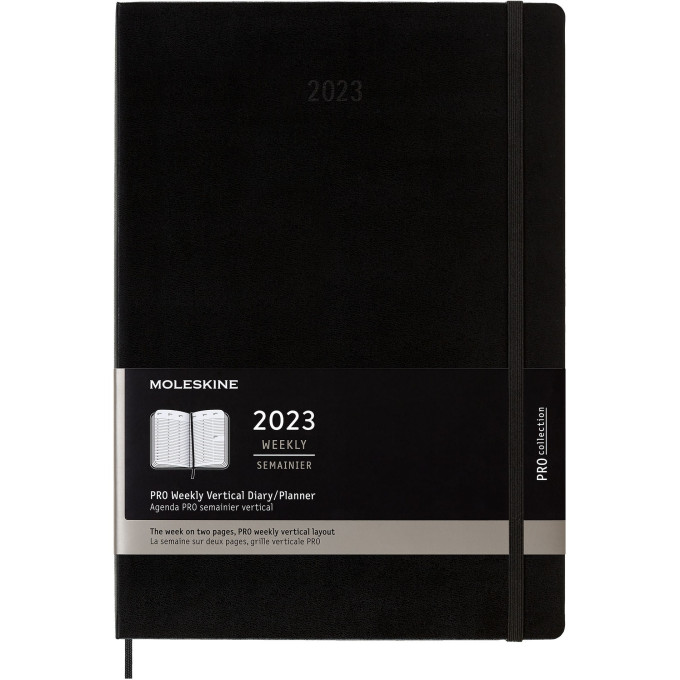 Еженедельник MOLESKINE PRO Vertical A4, чёрный DHB12PRO5